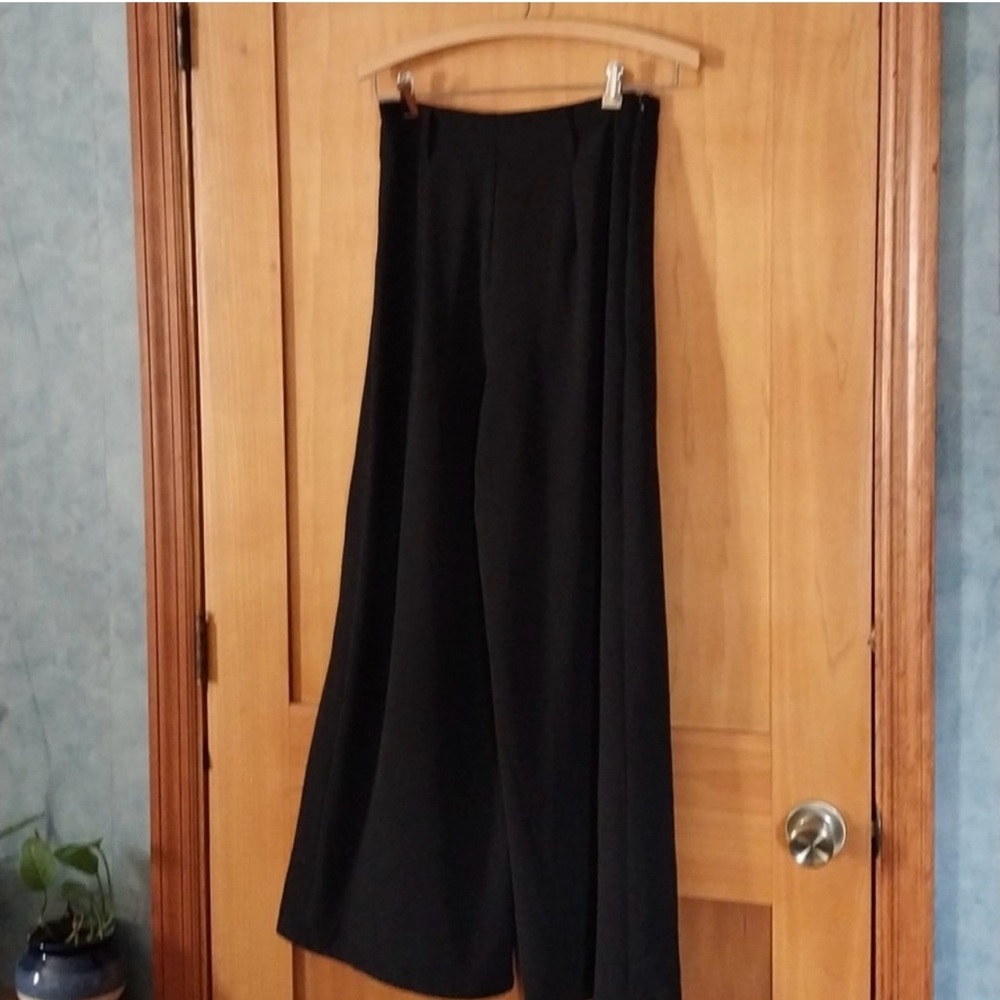 Vanberfia Women Wide Leg Pants With Side Zipper NWT Size S